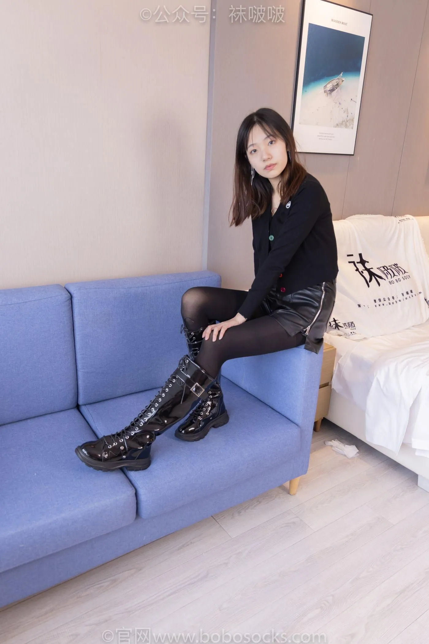 [BoBoSocks袜啵啵]NO.072 小甜豆-两双长靴、厚黑丝、厚肉丝 [144P]插图7